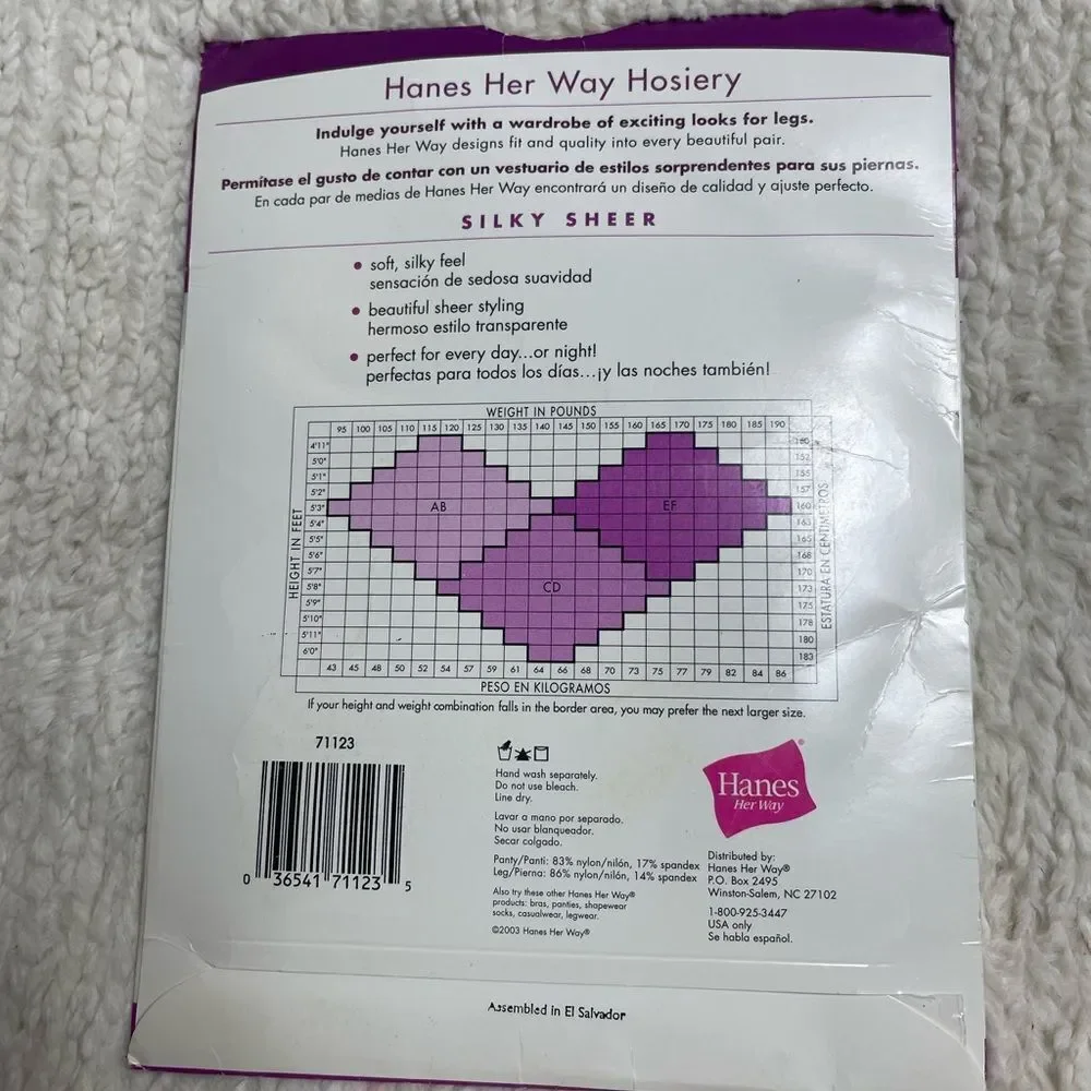 Hanes Silky Sheer Hosiery -top control Pearl SZEF